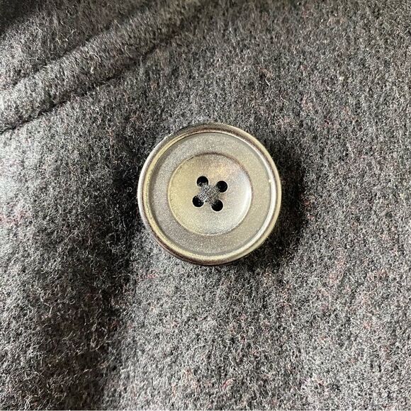 Polo Ralph Lauren Merino Wool Black & Red Double Breasted Top Over Pea Coat - Picture 12 of 16